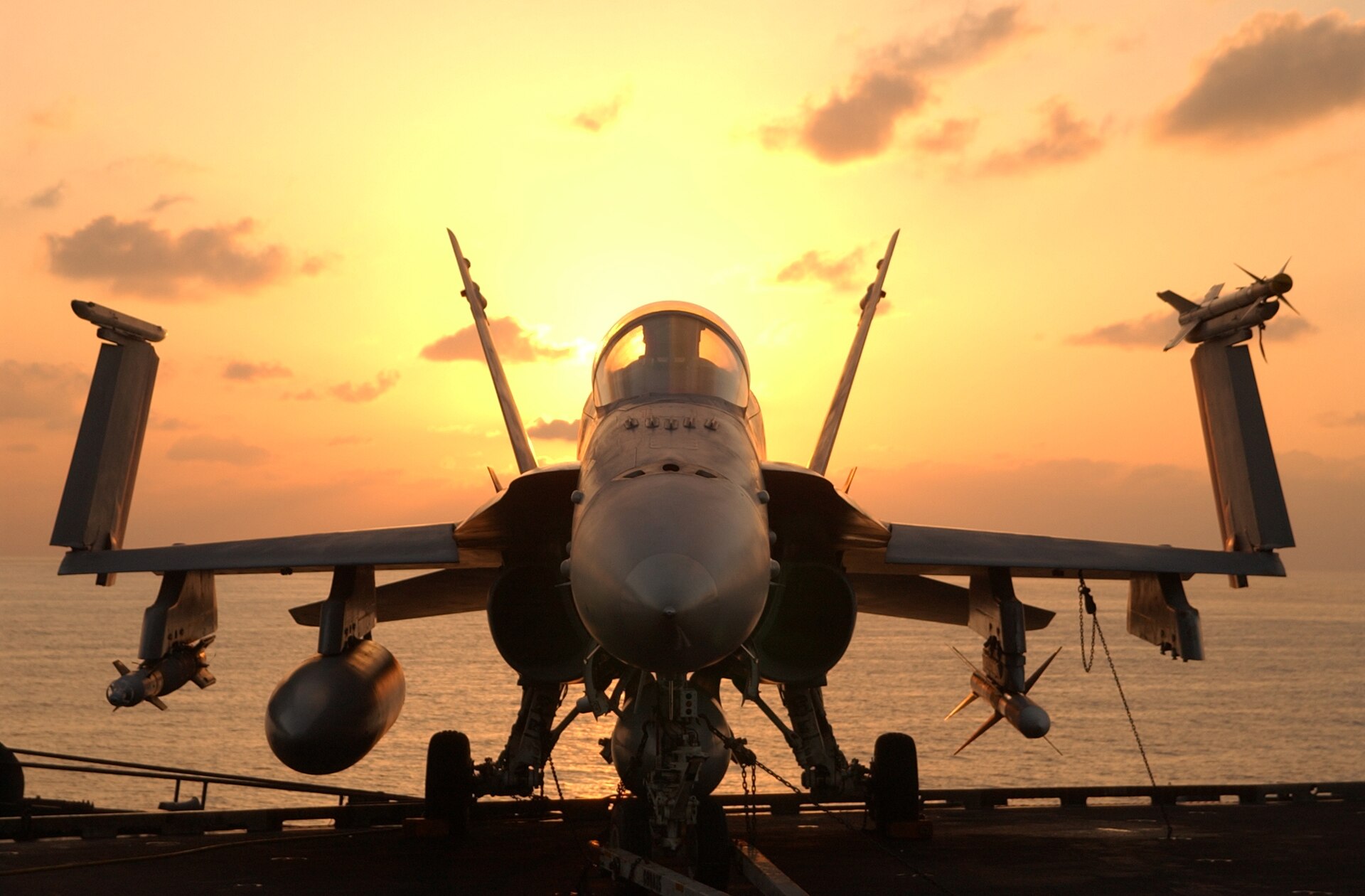 aircraft wing sunset