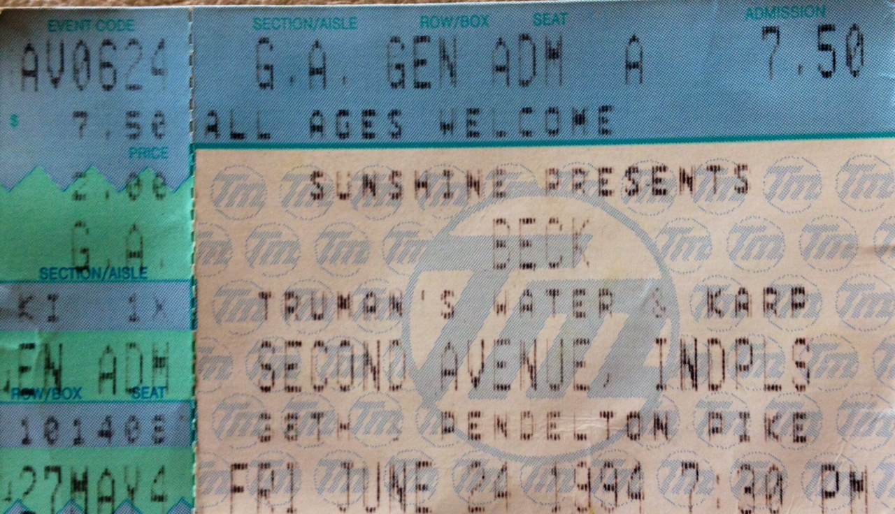 concert tickets phone screen