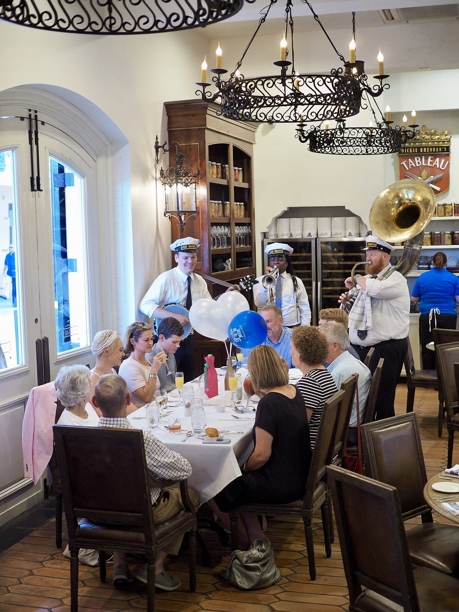 New Orleans brass band street