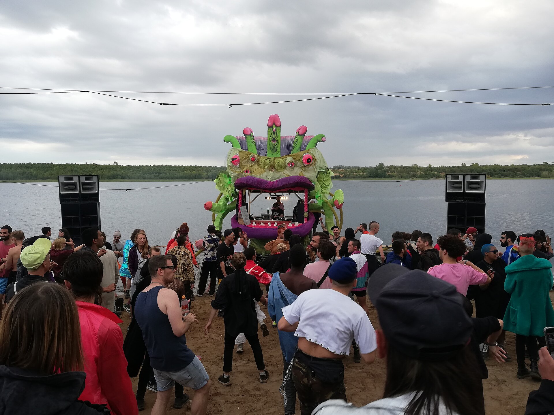 German music festival crowd
